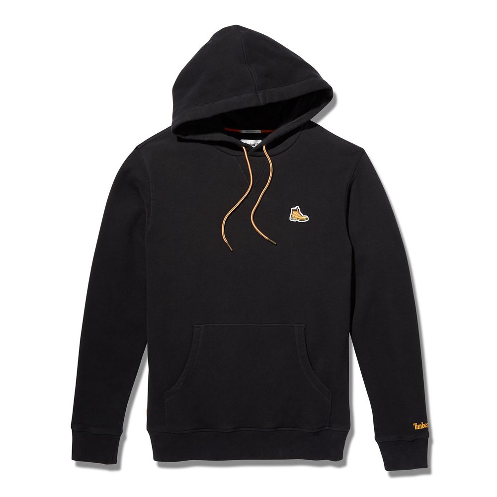 Sudadera Timberland Hombre Boot-Logo Hoodie Negras - Chile EHG-518326